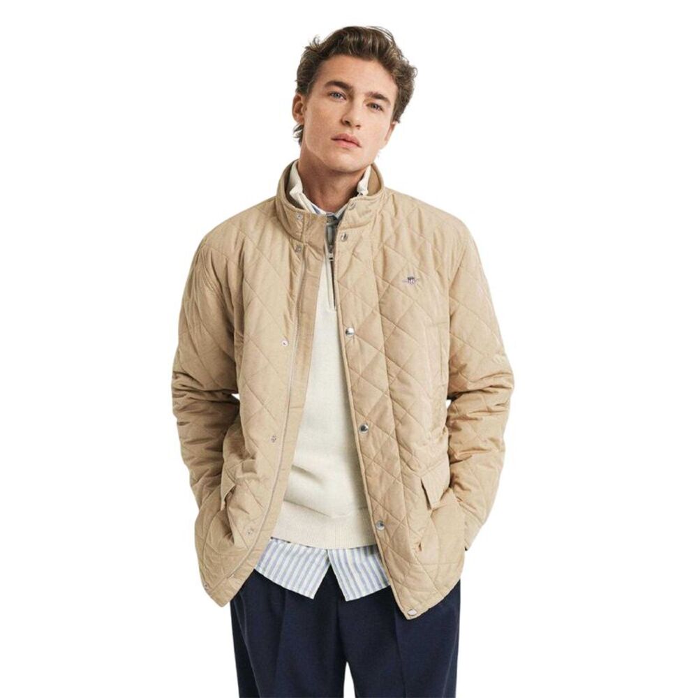 Gant Mens Waterproof Regular Jacket / Khaki Tone